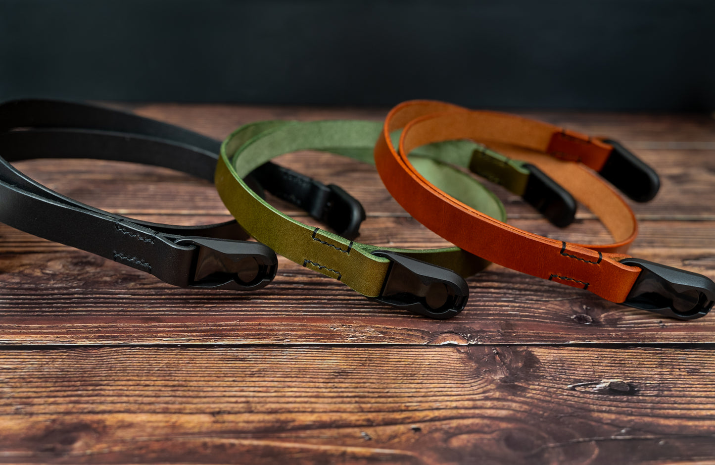 Tan Leather Camera Strap made with Peak Design Anchor Links