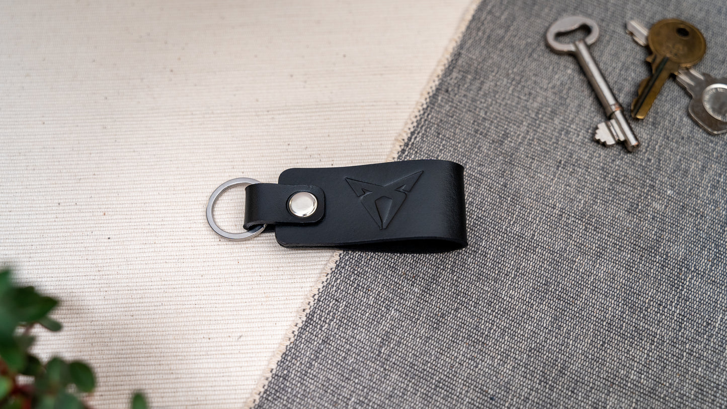 SEAT Cupra sport leather car keyring