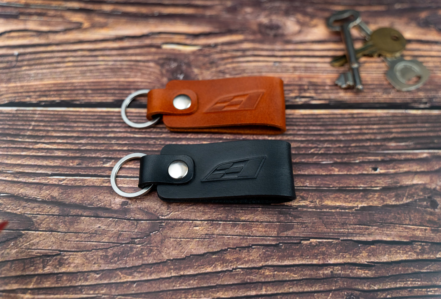 SEAT Cupra race leather car keyring