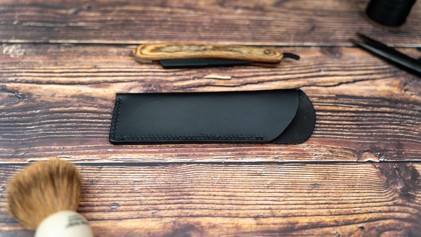 Leather Straight Razor Case