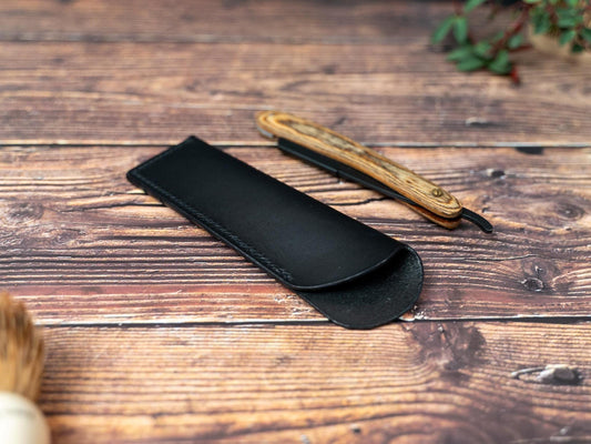 Leather Straight Razor Case