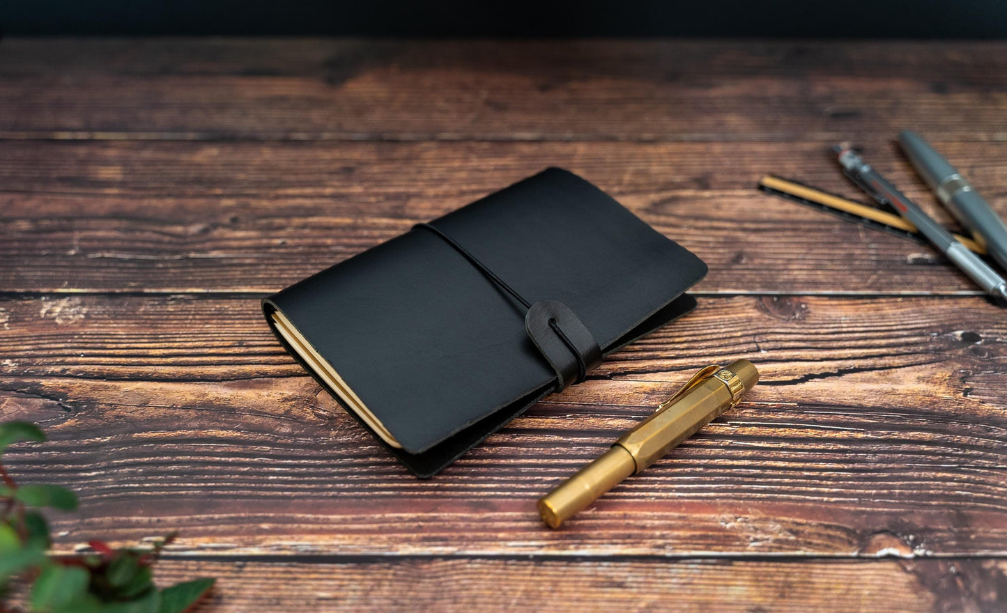 Leather Journal Cover for Field Notes or Moleskine Cahier