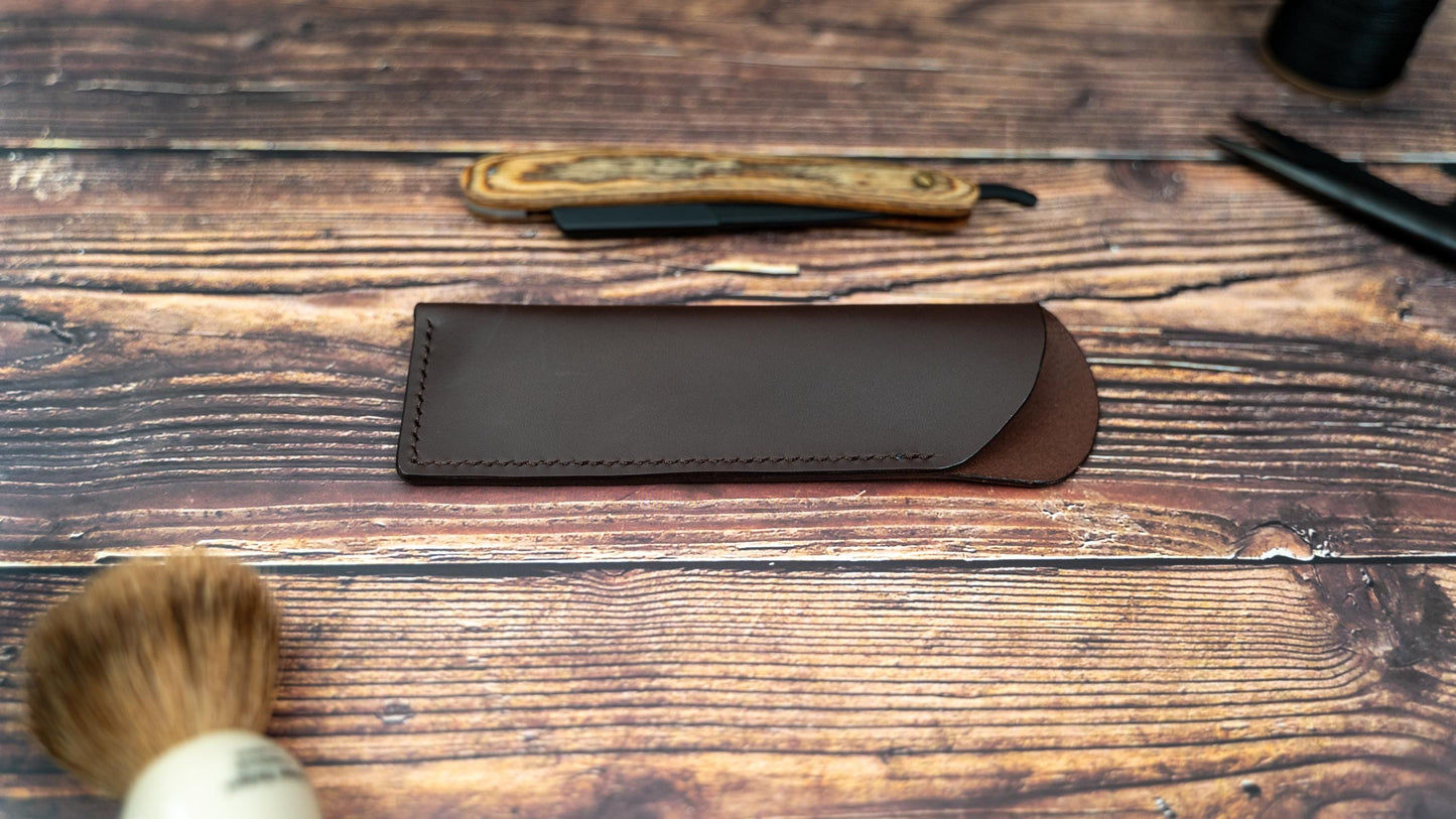 Leather Straight Razor Case