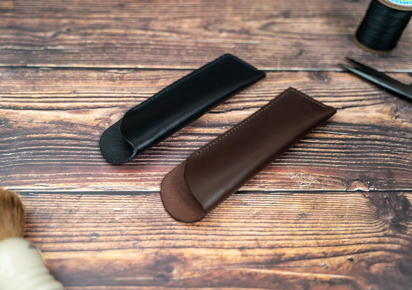Leather Straight Razor Case