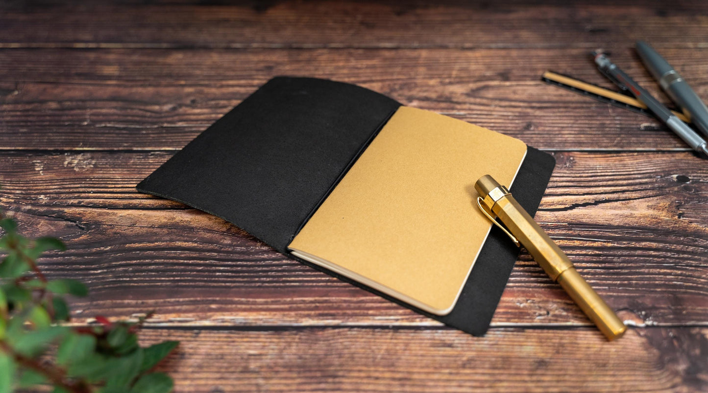 Leather Journal Cover for Field Notes or Moleskine Cahier