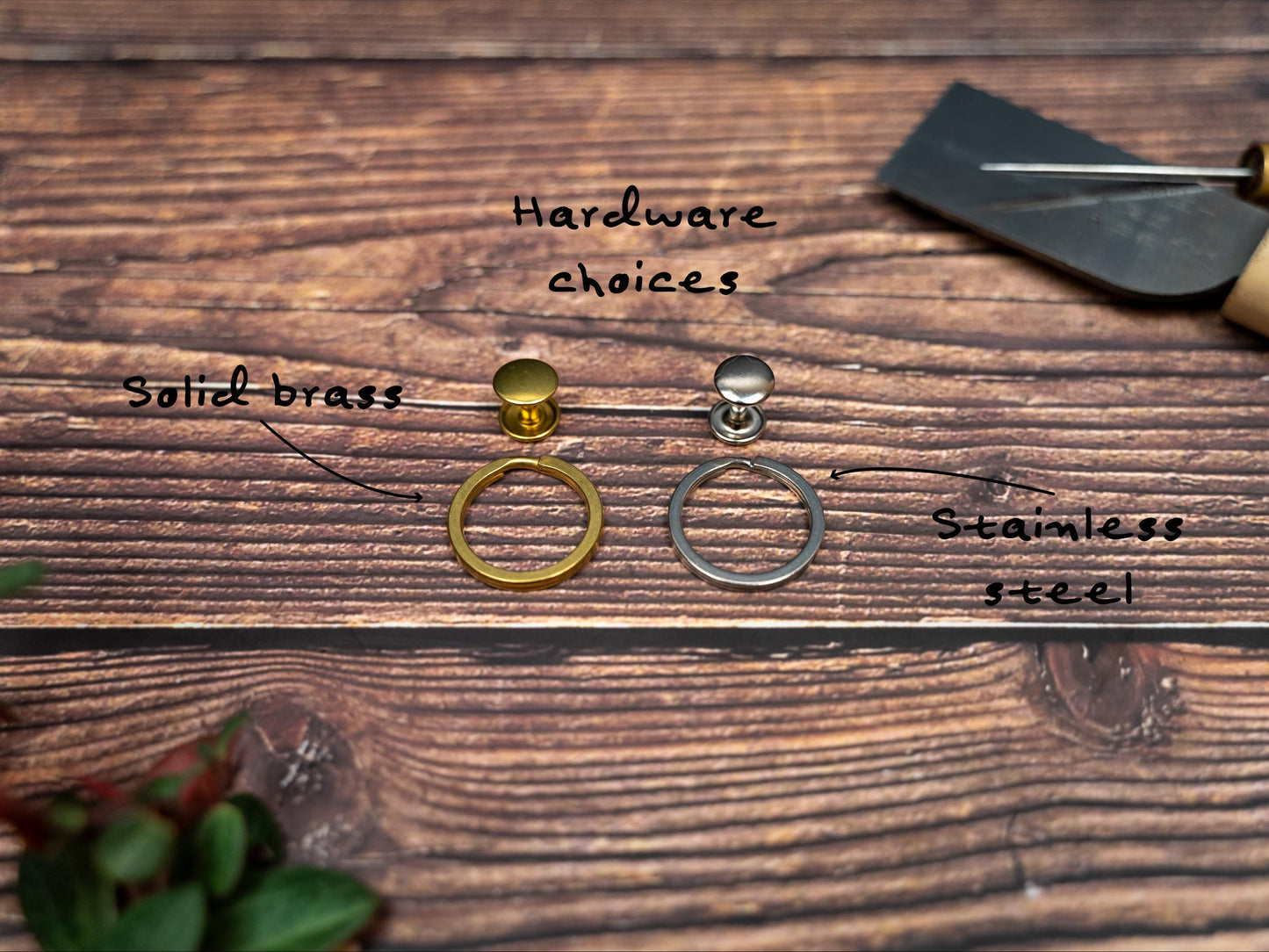 Land Rover stitched leather car keyring