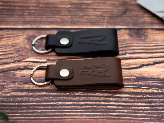 Volkswagen R leather car keyring