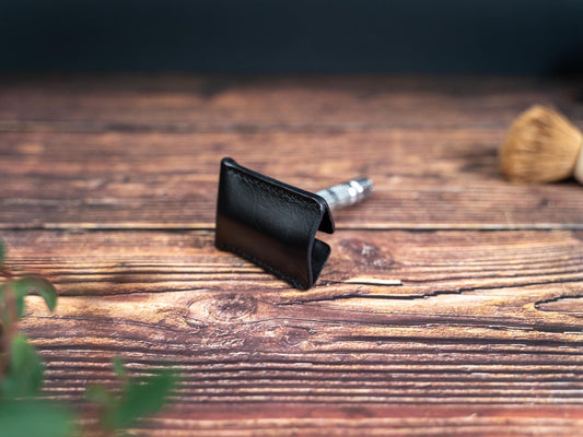 Leather Safety Razor Cover