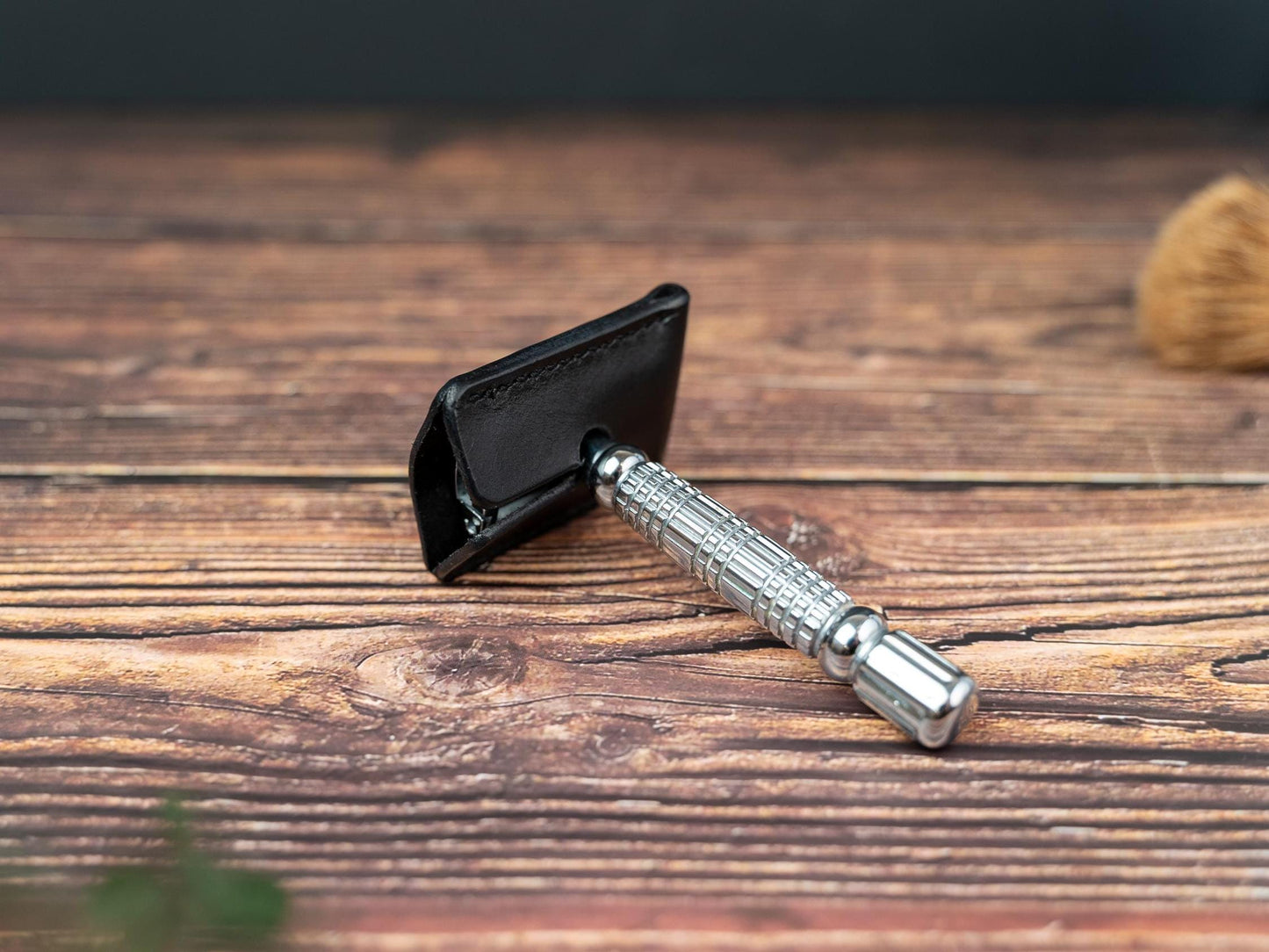 Leather Safety Razor Cover