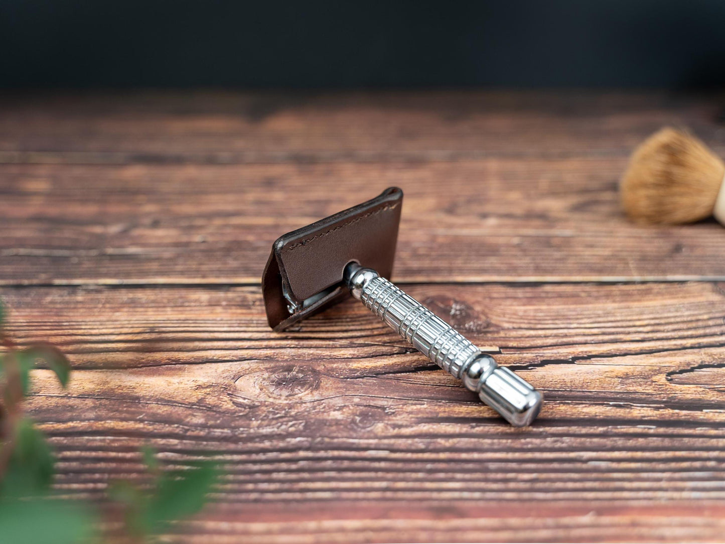 Leather Safety Razor Cover