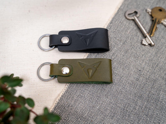 SEAT Cupra sport leather car keyring
