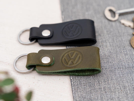 Volkswagen leather car keyring