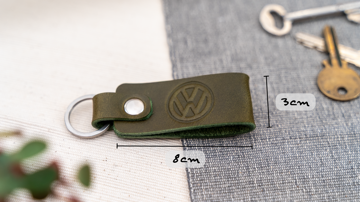 Volkswagen leather car keyring