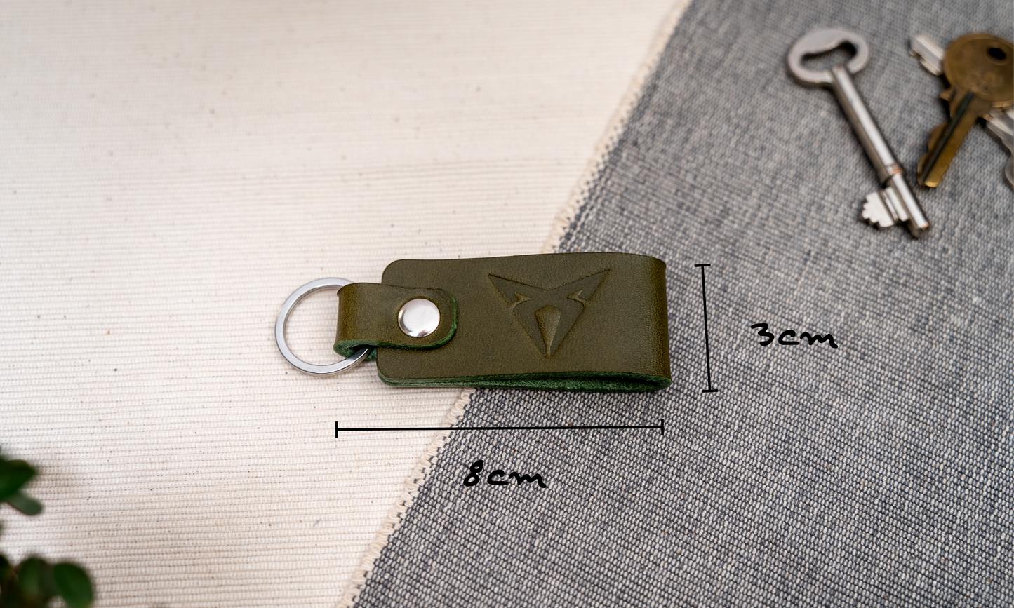 SEAT Cupra sport leather car keyring
