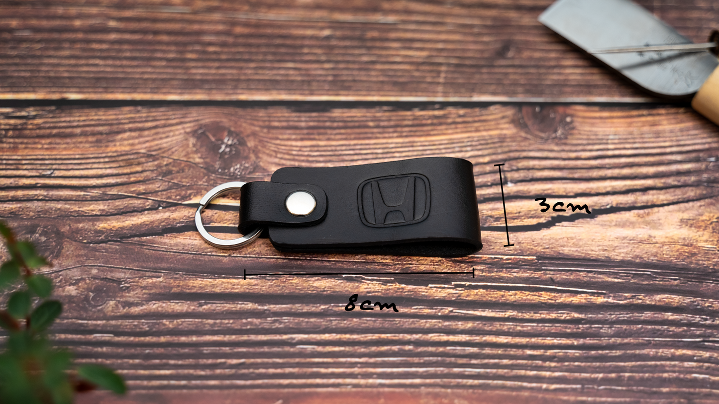 Honda leather car keyring