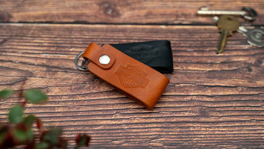 Harley-Davidson leather motorbike keyring