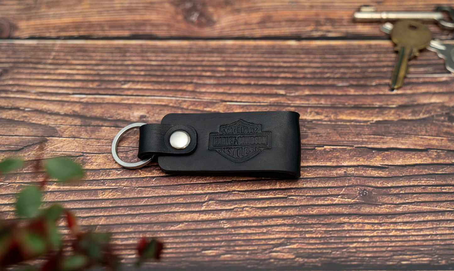 Harley-Davidson leather motorbike keyring