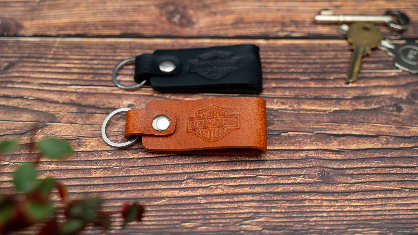 Harley-Davidson leather motorbike keyring
