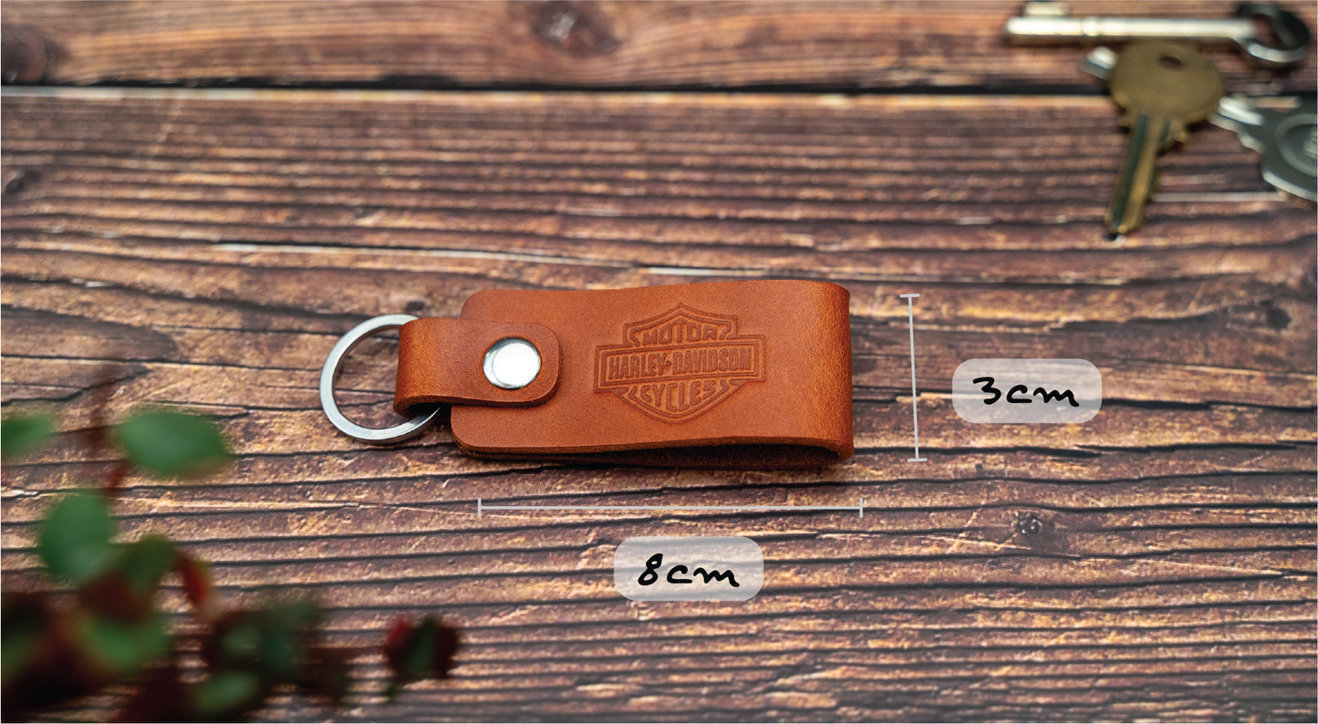 Harley-Davidson leather motorbike keyring